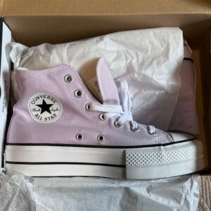 CONVERSE CHUCK TAYLOR ALL STAR HI PLATFORM SNEAKER  PALE AMETHYST BRAND NEW 7.5